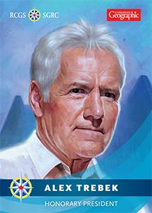  Alex Trebek, Honorary President for the Royal Canadian Geographic Society (http://www.rcgs.org/about/honorary/honorary-president.asp )